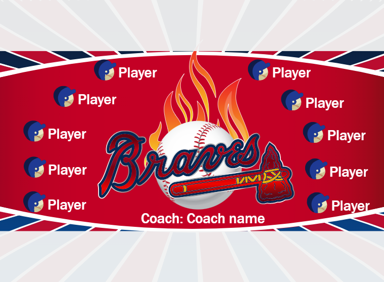Atlanta 2 - Baseball - Pole Pocket Banner