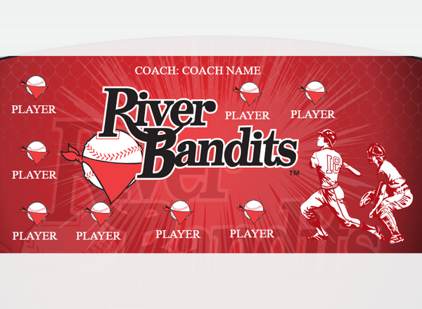 Bandits 1 - Baseball - Pole Pocket Banner