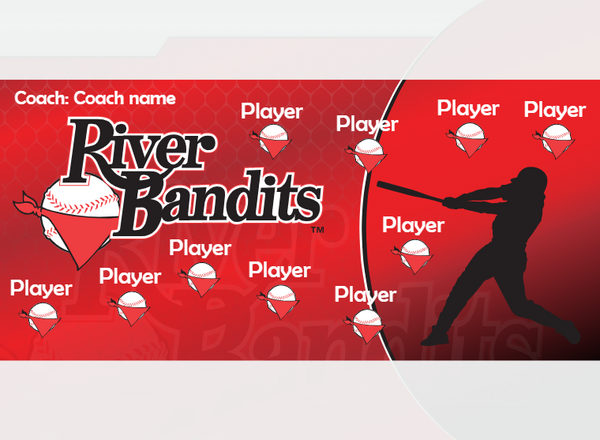 Bandits 4 - Baseball - Pole Pocket Banner