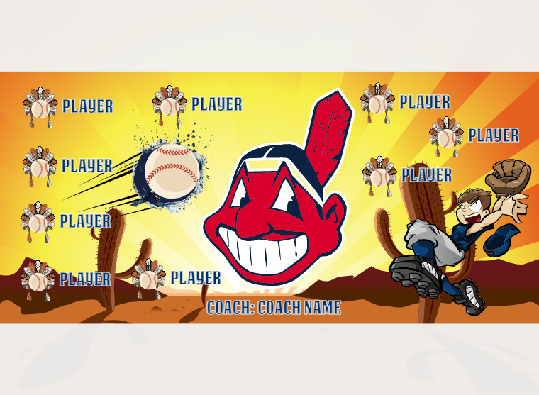 Cleveland - Baseball - Pole Pocket Banner