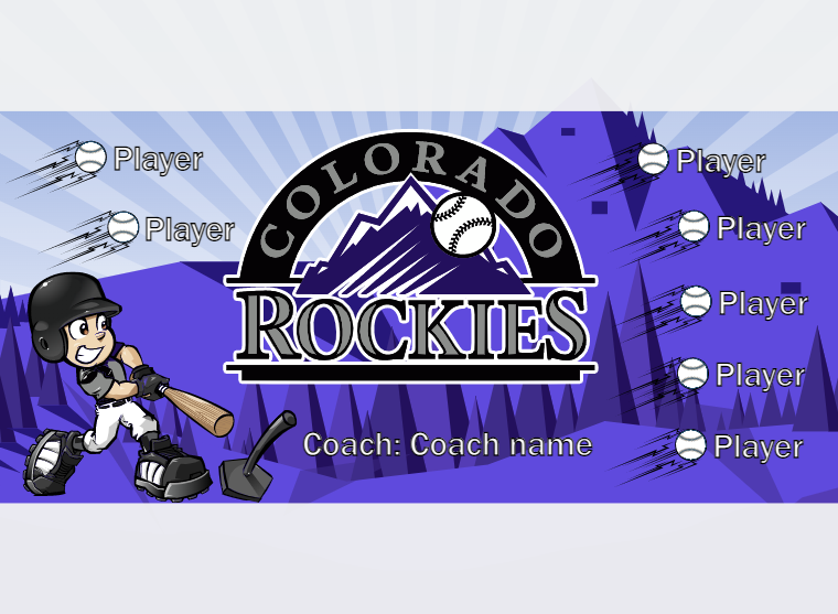 Colorado - Baseball - Pole Pocket Banner