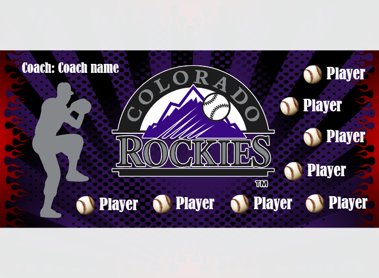Colorado Rockies - Baseball - Pole Pocket Banner