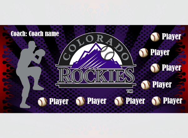 Colorado Rockies - Baseball - Pole Pocket Banner