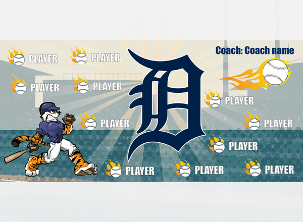 Detroit - Baseball - Pole Pocket Banner