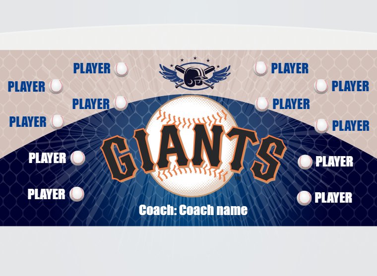 Giants 1 - Baseball - Pole Pocket Banner