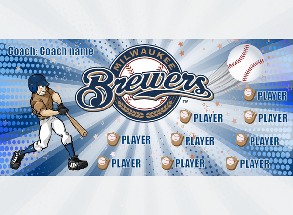 Milwaukee 2 - Baseball - Pole Pocket Banner