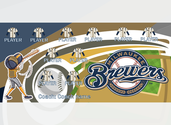 Milwaukee Brewers - Baseball - Pole Pocket Banner