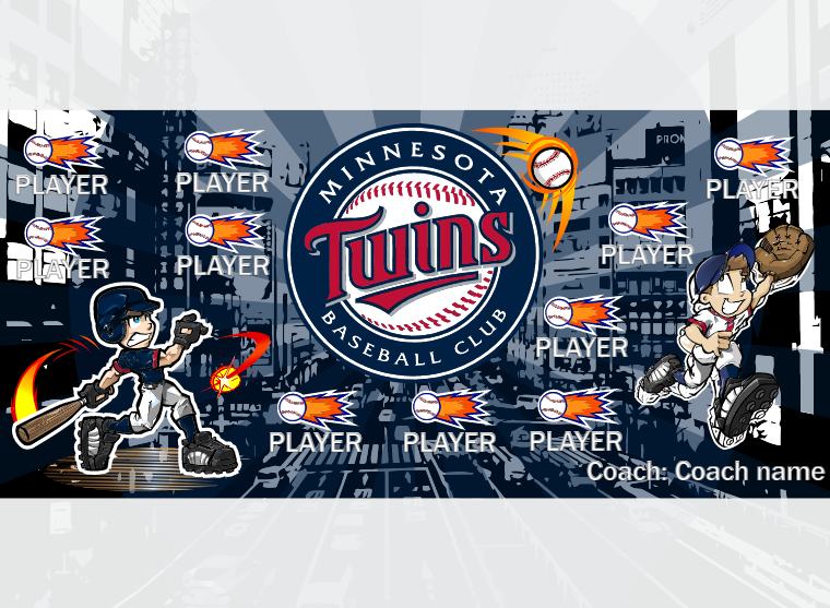 Minnesota 2 - Baseball - Pole Pocket Banner