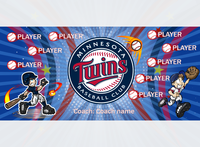 Minnesota 3 - Baseball - Pole Pocket Banner