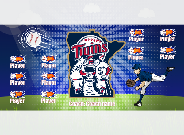 Minnesota - Baseball - Pole Pocket Banner