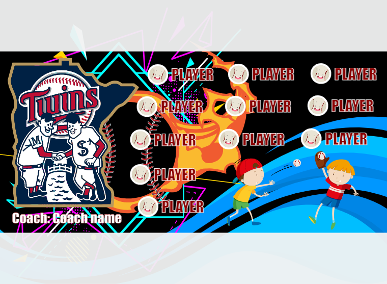 Minnesota - Baseball - Pole Pocket Banner