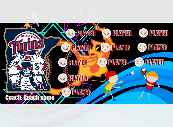 Minnesota - Baseball - Pole Pocket Banner