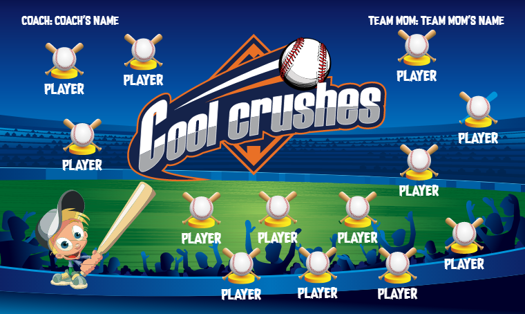 Cool Crushes 2 - Softball Banner