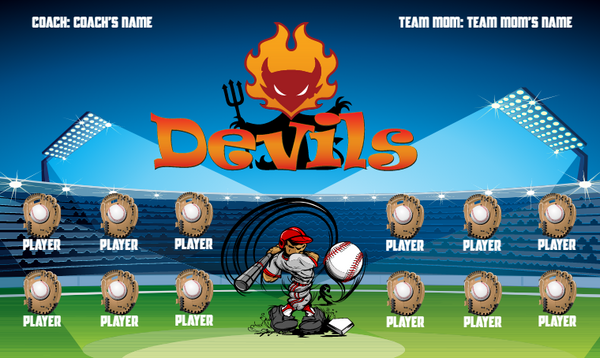 Devils - Softball Banner
