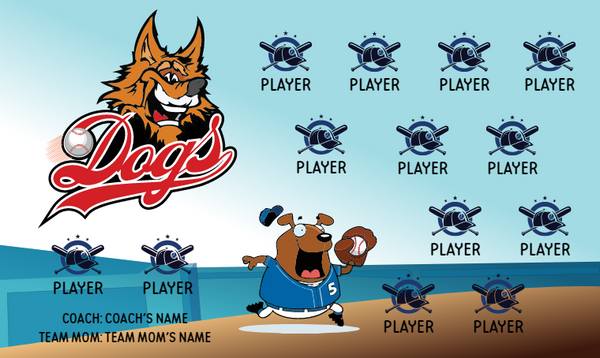 Dogs 2 - Softball Banner