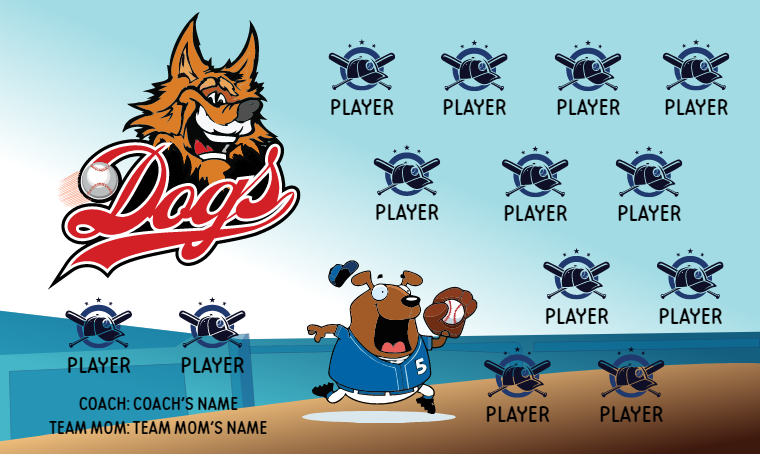 Dogs 2 - Softball Banner