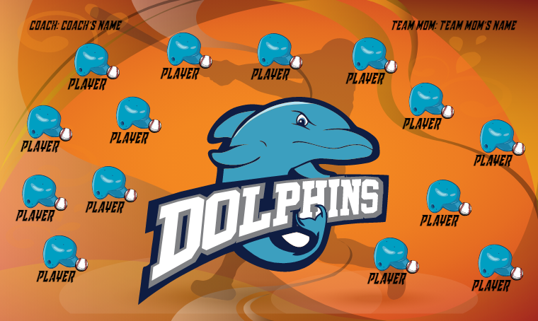 Dolphins - Softball Banner