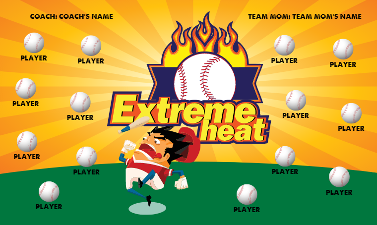 Extreme Heat - Softball Banner