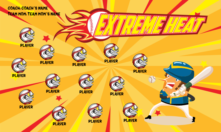 Extreme Heat 3 - Softball Banner