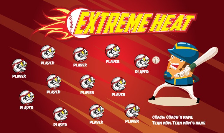 Extreme Heat 4 - Softball Banner