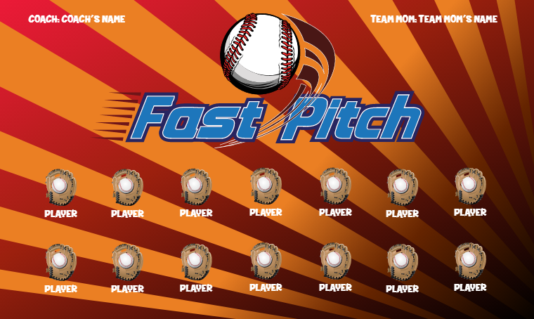 Past Pitch 2 - Softball Banner