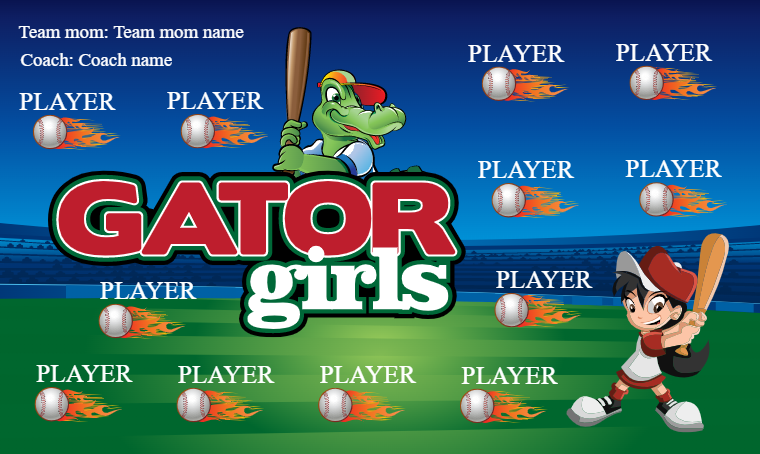 Gators Girls 2 - Softball Banner