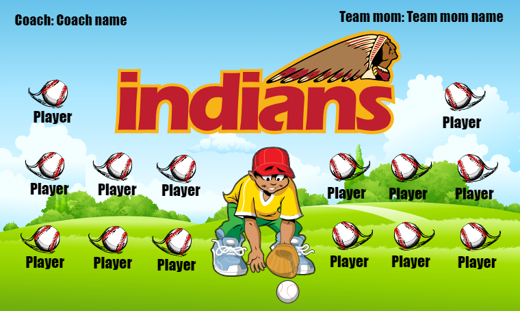 Indians - Softball Banner