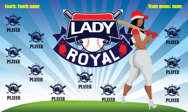 Laddy Royal - Softball Banner