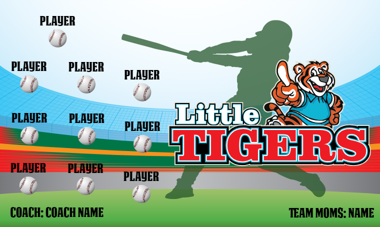 Little Tigers 2 - Softball Banner