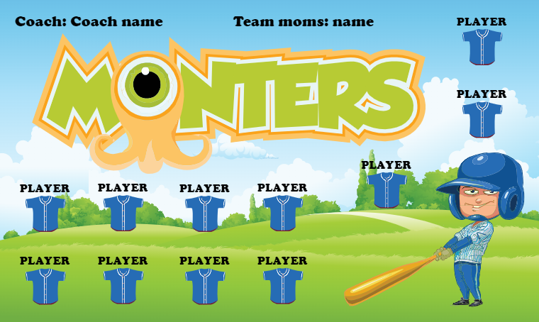 Monters - Softball Banner