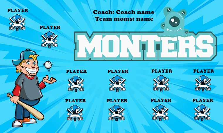 Monters 2 - Softball Banner