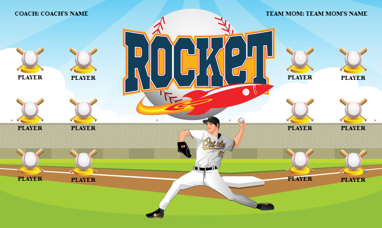 Rockets 2 - Softball Banner