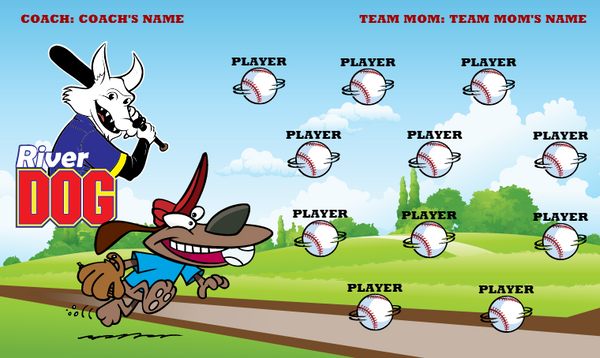 River Dog - Softball Banner