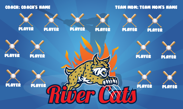 River Cats - Softball Banner