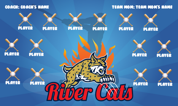 River Cats - Softball Banner