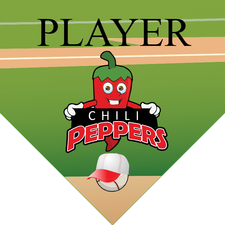 Chill Peppers - Home Plate Softball Pennant