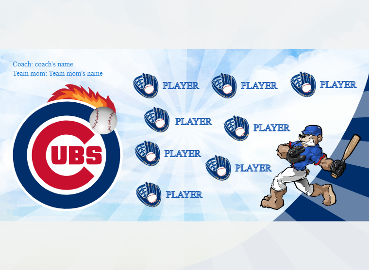 Chicago Cubs 2 - Baseball - Pole Pocket Banner