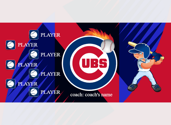 Chicago Cubs - Baseball - Pole Pocket Banner