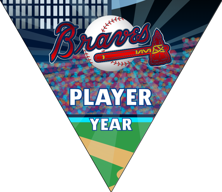 Braves 2 - Triangle Baseball Banners