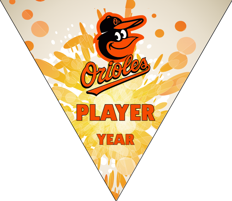 Orioles 2 - Triangle Baseball Banners