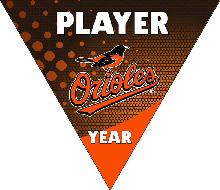 Orioles 3 - Triangle Baseball Banners