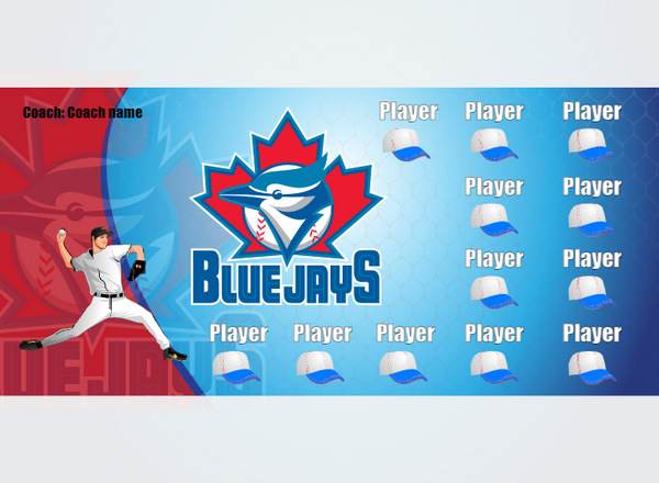 Blue Jays - Baseball - Pole Pocket Banner