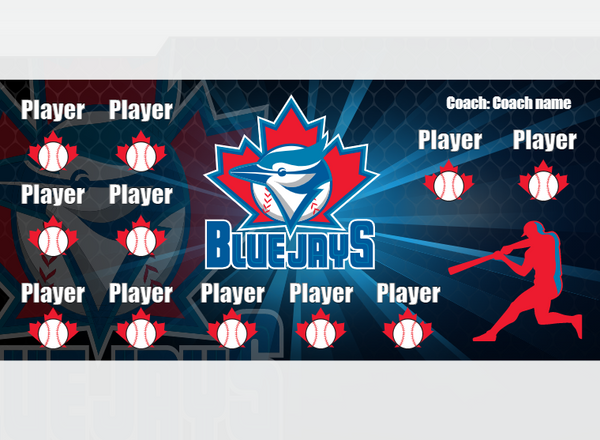Blue Jays 4 - Baseball - Pole Pocket Banner