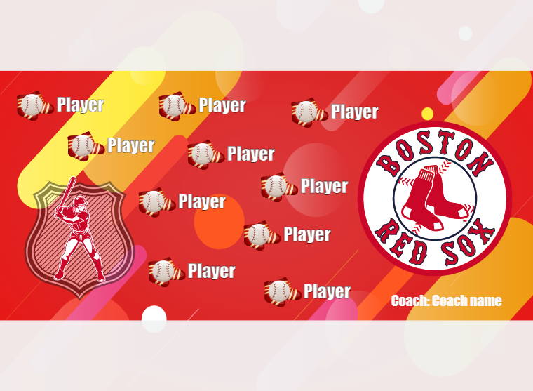 Boston RED SOX 2 - Baseball - Pole Pocket Banner