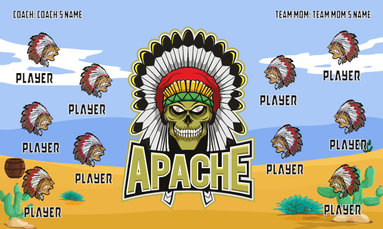 Apache - Softball Banner