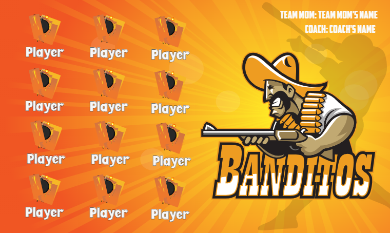 Banditos - Softball Banner