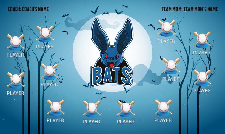 Bats 3 - Softball Banner