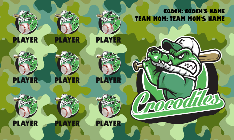 Crocodiles - Softball Banner