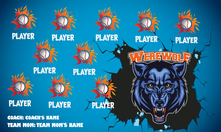 Werewolf - Softball Banner