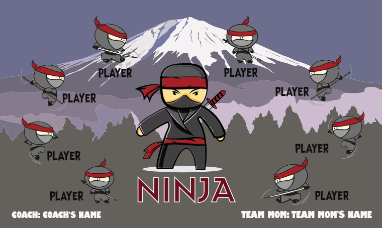 Ninja - Softball Banner